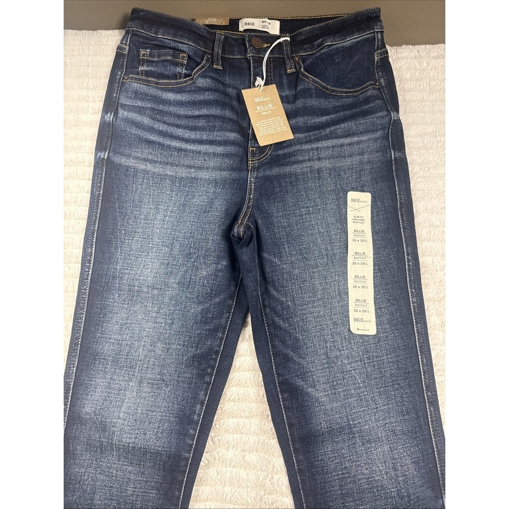 NWT Buckle BKE Womens 29x35 Billie Bootcut Blue Jean Slim Fit High Rise $72.99 - Picture 8 of 16